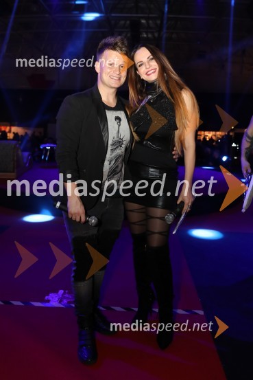  Tadej Bricelj, voditelj;  Oriana Girotto, voditeljica9. mednarodni erotični sejem sLOVErotika, Ogled fotografij ni priporočljiv za mlajše od 18 let!