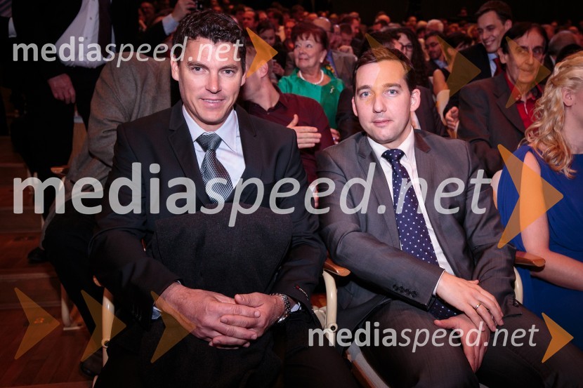  Vasilij Žbogar, jadralec; dr. Denis  Mancevič, Direktor za korporativno komuniciranje SIJ d.d.Športnik leta 2016