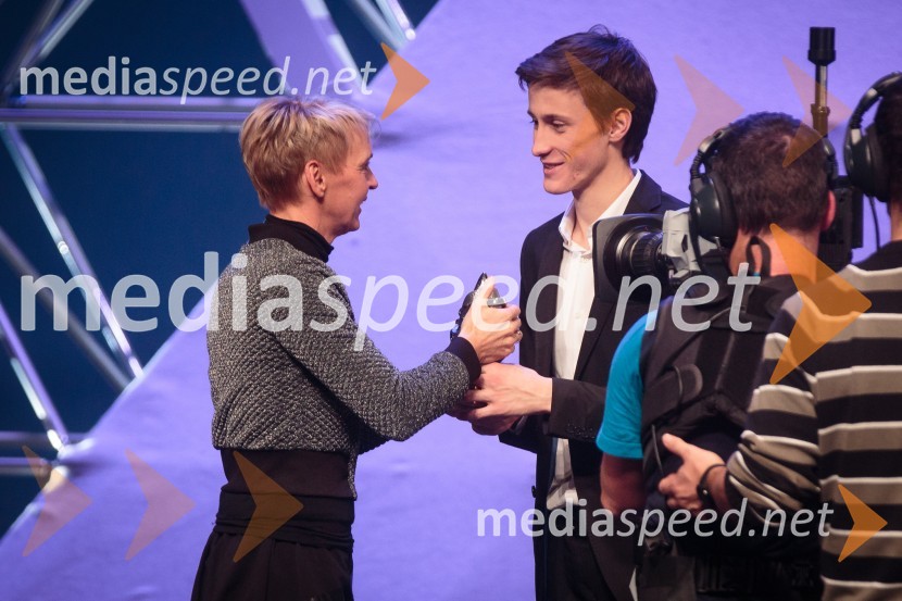  Brigita Bukovec, nekdanja atletinja;  Peter  Prevc, smučarski skakalecŠportnik leta 2016