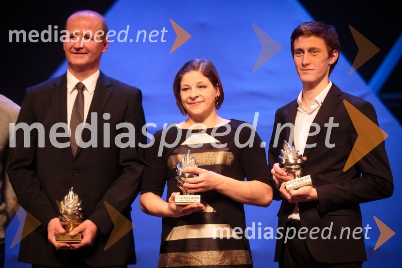  Nik Zupančič, selektor, Hokejska zveza Slovenije;  Tina Trstenjak, judoistka;  Peter  Prevc, smučarski skakalecŠportnik leta 2016