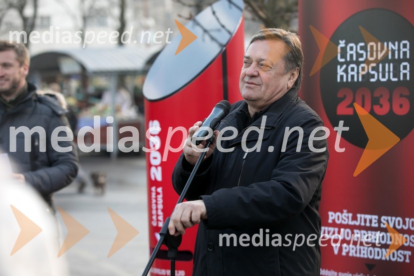  Zoran Janković, župan, Mestna občina Ljubljana1. Dan prihodnosti, Prva časovna kapsula 2036