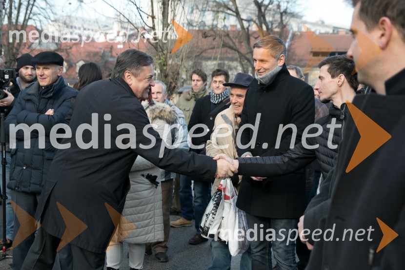  Zoran Janković, župan, Mestna občina Ljubljana;  Robert Kranjec, smučarski skakalec1. Dan prihodnosti, Prva časovna kapsula 2036