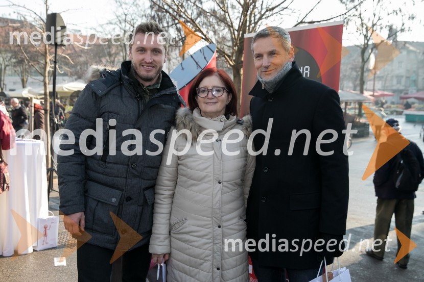  Denis Avdić, voditelj;  Alenka  Žnidaršič Kranjc, podjetnica;  Matej Čer, podjetnik1. Dan prihodnosti, Prva časovna kapsula 2036