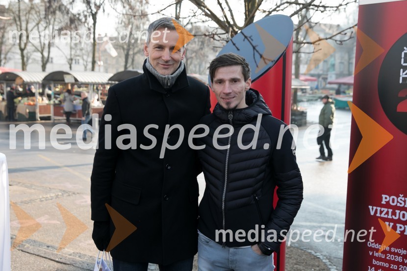  Matej Čer, podjetnik;  Robert Kranjec, smučarski skakalec1. Dan prihodnosti, Prva časovna kapsula 2036