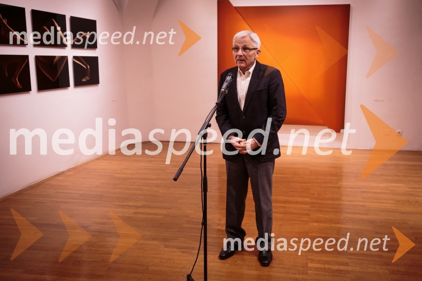  Anton Peršak, minister za kulturoIzseki / preseki, odprtje razstave izbora del iz Likovne zbirke RIKO