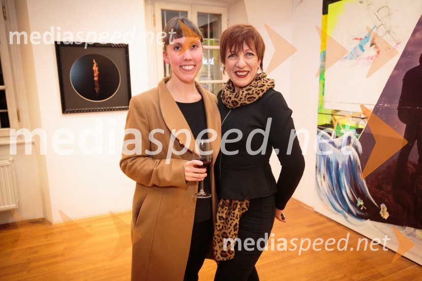  ... ;  Viktorija  Potočnik, direktorica Pionirskega domaIzseki / preseki, odprtje razstave izbora del iz Likovne zbirke RIKO