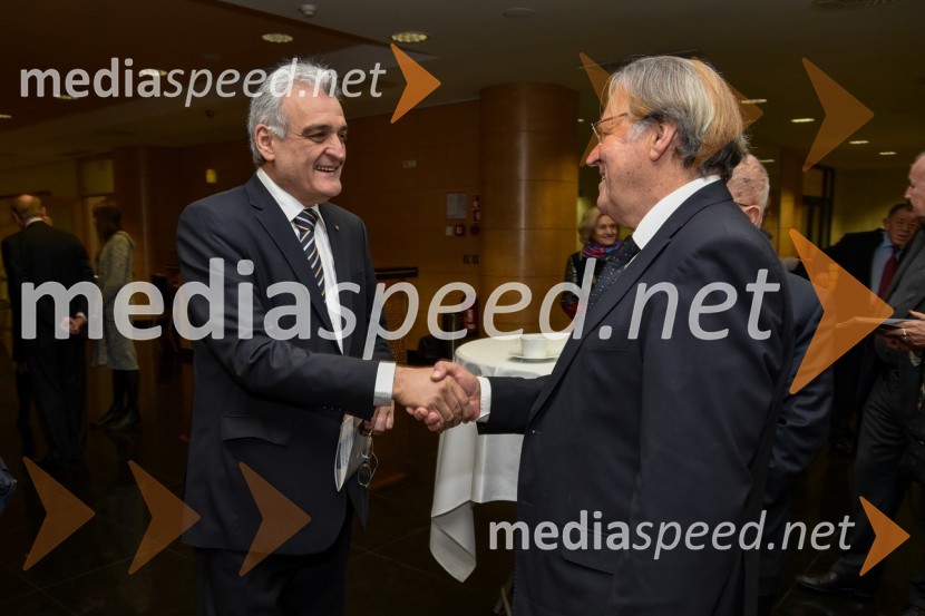 prof. dr.  Roberto Favaloro, dr.med.; dr. Alojz Pleskovič, dr. med.Simpozij srčnih kirurgov 2016