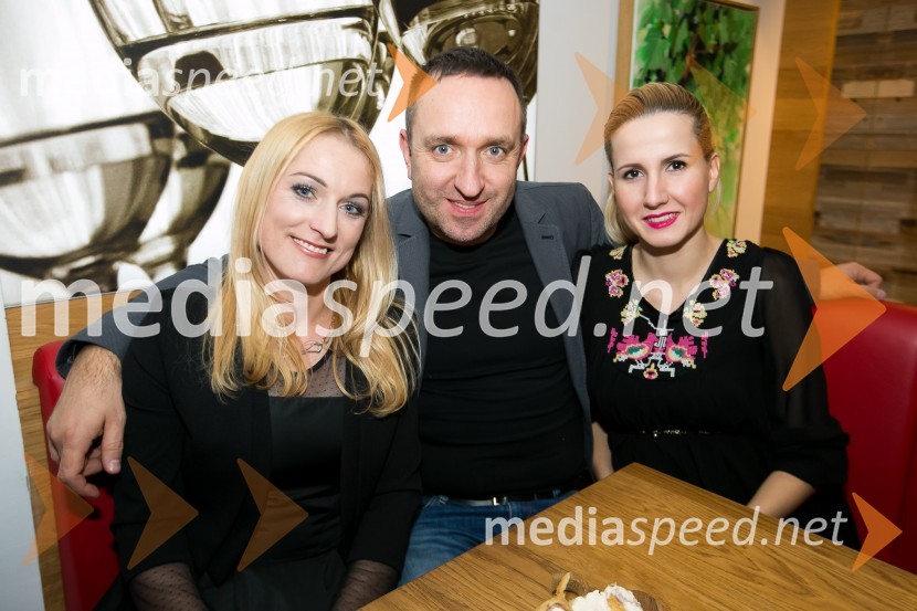  Vesna Gorjup, odvetnica;  Borut  Cvetko, kreativni direktor Mediaspeed;  Natalija Pravdič, Mediaspeed25. obletnica Odvetniške pisarne Gorjup