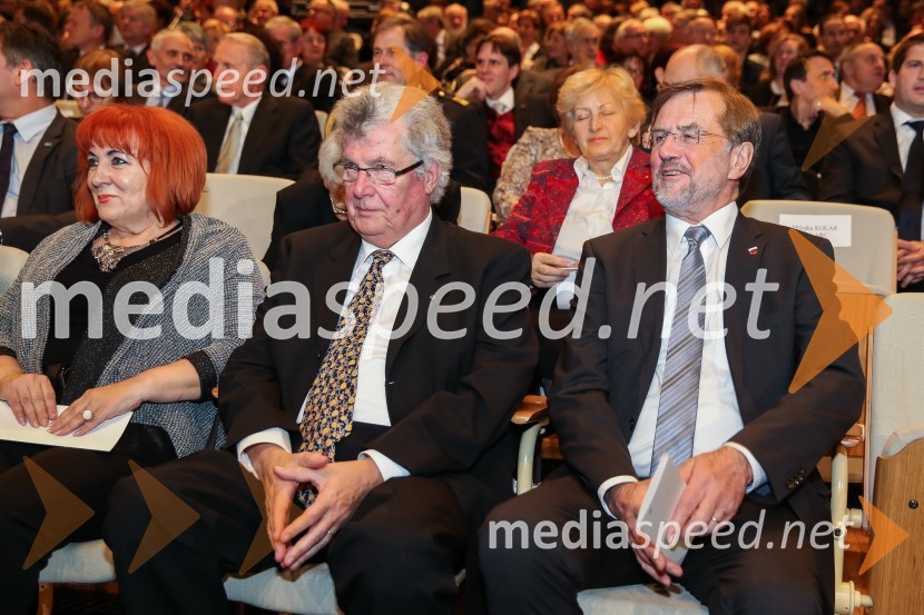  Vlasta Nussdorfer, varuhinja človekovih pravic;  ... ;  Lojze Peterle, poslanec Evropskega parlamentaDržavna proslava ob dnevu samostojnosti in enotnosti 2016