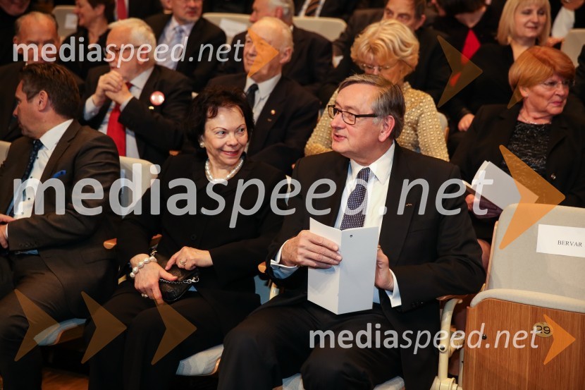  Barbara Miklič Türk;  Danilo Türk, nekdanji predsednik Republike SlovenijeDržavna proslava ob dnevu samostojnosti in enotnosti 2016