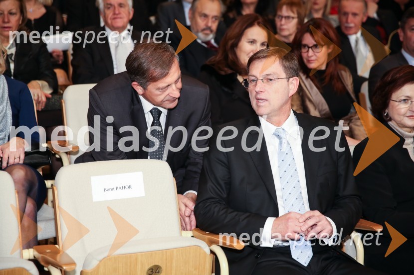  Karl Erjavec, minister za zunanje zadeve RS, predsednik stranke Desus; prof. dr. Miro Cerar, predsednik vlade Republike SlovenijeDržavna proslava ob dnevu samostojnosti in enotnosti 2016