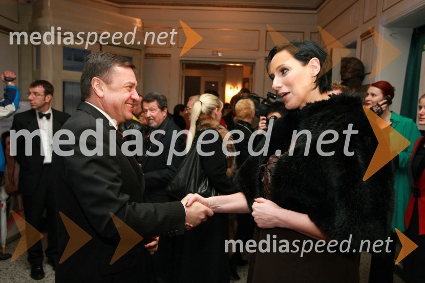 Zoran Jankovič, župan Ljubljane in Melita Berzelak, glavna in odgovorna urednica revije JanaSlovenka leta 2007