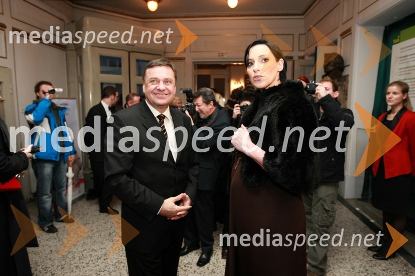 Zoran Jankovič, župan Ljubljane in Melita Berzelak, glavna in odgovorna urednica revije JanaSlovenka leta 2007