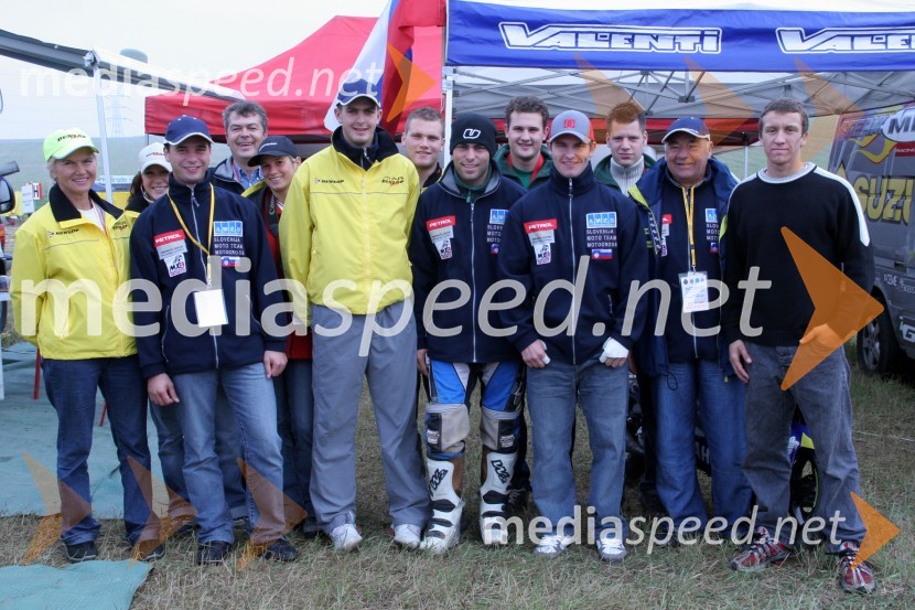 Slovenski motokrosisti z ekipamiMOTOKROS, Evropski pokal 2005 Gdansk, Poljska