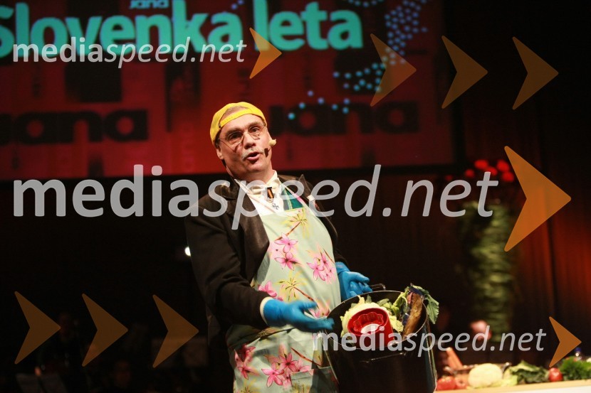 Boris Kobal, igralec in Anja Križnik Tomažin, voditeljicaSlovenka leta 2007