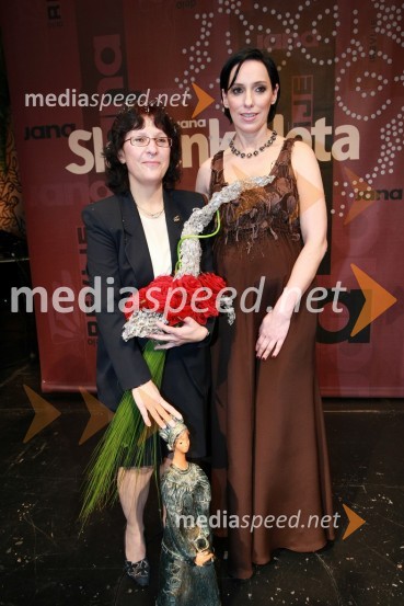 Mag. Lilijana Kornhauser Cerar, Slovenka leta 2007 in Melita Berzelak, glavna in odgovorna urednica revije JanaSlovenka leta 2007