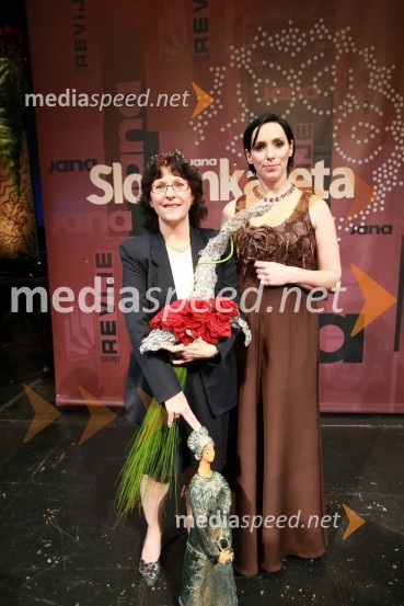 Mag. Lilijana Kornhauser Cerar, Slovenka leta 2007 in Melita Berzelak, glavna in odgovorna urednica revije JanaSlovenka leta 2007