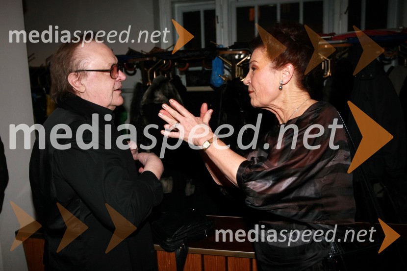 Arsen Dedić, pevec in Elza Budau, pevkaSlovenka leta 2007