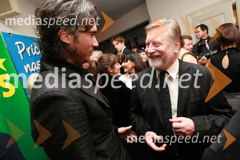 Jan Plestenjak, pevec in Andrej Lesjak, svetovalec direktorja Delo revijeSlovenka leta 2007