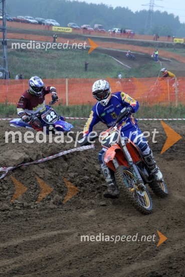 Marcus Schiffer, Nemčija in Ivo Steinbergs, Litva (v ozadju)MOTOKROS, Evropski pokal 2005 Gdansk, Poljska