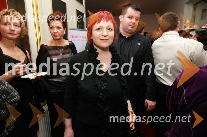 Marta Vodeb, modna kreatorka in Daniel Praštalo, telesni stražarSlovenka leta 2007