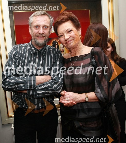 Matjaž Hanžek, nekdanji varuh človekovih pravic in Elza Budau, pevkaSlovenka leta 2007