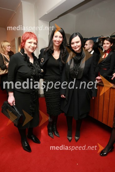 Marta Vodeb, modna kreatorka, Petra Kancler, novinarka in Jožica Brodarič, modna ikonaSlovenka leta 2007