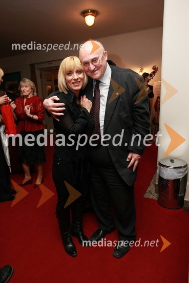 Barbra Jermann, televizijska voditeljica in novinarka in Vasilij Vasko Polič, vrhovni sodnikSlovenka leta 2007