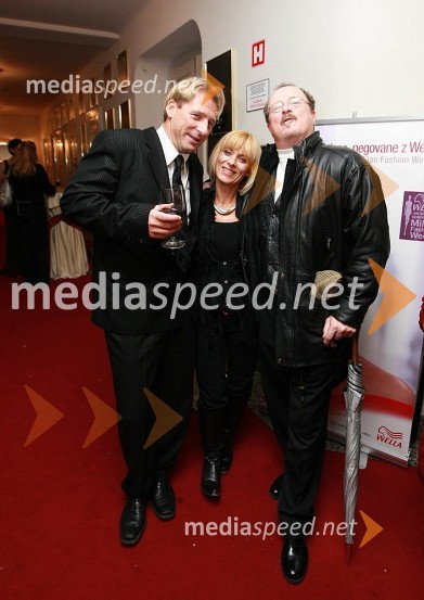 Erazem B. Pintar, podjetnik, Barbra Jermann, televizijska voditeljica in novinarka in Tomaž Domicelj, pevecSlovenka leta 2007
