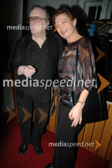 Arsen Dedić, pevec in Elza Budau, pevkaSlovenka leta 2007