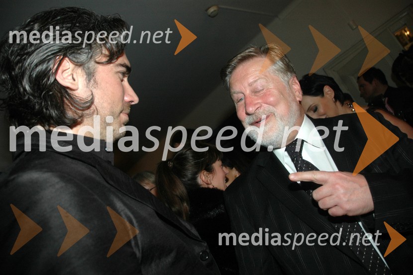Jan Plestenjak, pevec in Andrej Lesjak, svetovalec direktorja Delo revijeSlovenka leta 2007