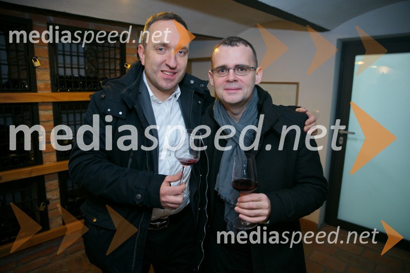  Borut  Cvetko, kreativni direktor Mediaspeed;  Alan Kavčič, predstavnik za odnose z javnostmi SNG MariborMediaspeed 15. rojstni dan in ponovoletno druženje