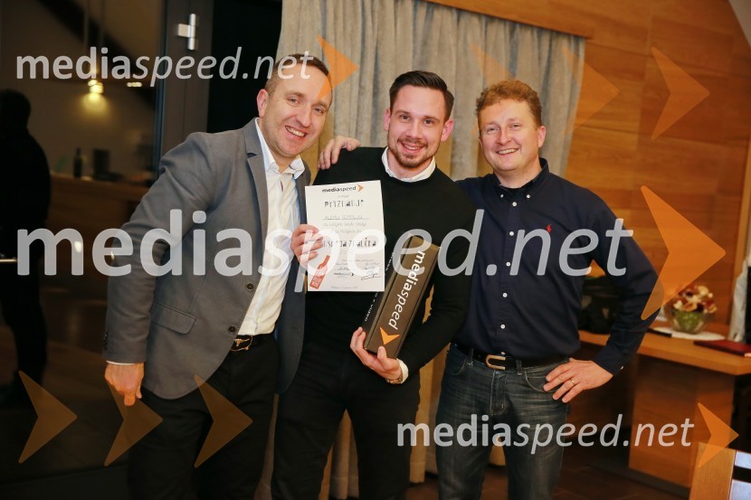  Borut  Cvetko, kreativni direktor Mediaspeed;  Alen Gomolj, grafični oblikovalec, Studio - A;  Danilo Steyer,   vinar, Steyer Vina; vinski vitez, predsednik Vinske reprezentance SlovenijeMediaspeed 15. rojstni dan in ponovoletno druženje