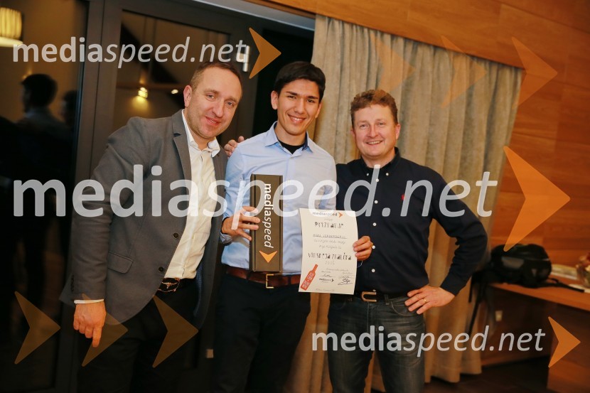  Borut  Cvetko, kreativni direktor Mediaspeed;  Max Verderber, fotograf;  Danilo Steyer,   vinar, Steyer Vina; vinski vitez, predsednik Vinske reprezentance SlovenijeMediaspeed 15. rojstni dan in ponovoletno druženje