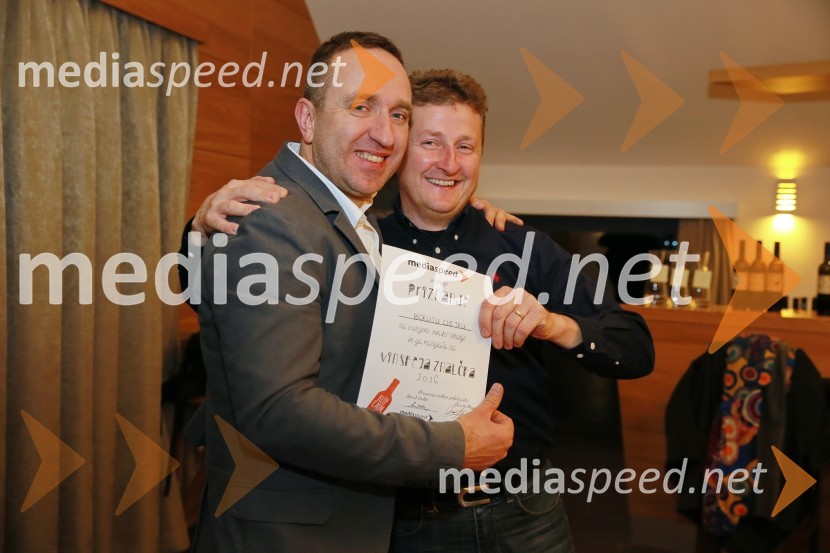  Borut  Cvetko, kreativni direktor Mediaspeed;  Danilo Steyer,   vinar, Steyer Vina; vinski vitez, predsednik Vinske reprezentance SlovenijeMediaspeed 15. rojstni dan in ponovoletno druženje