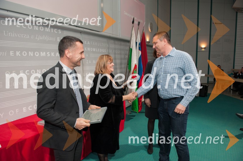 redni prof. dr. Tomaž Čater, Ekonomska fakulteta Univerze v Ljubljani; red. prof. dr.  Metka  Tekavčič, dekanja Ekonomske fakultete Univerze v Ljubljani;  dr. Ivan ŽupičDekanjin sprejem na Ekonomski fakulteti v Ljubljani