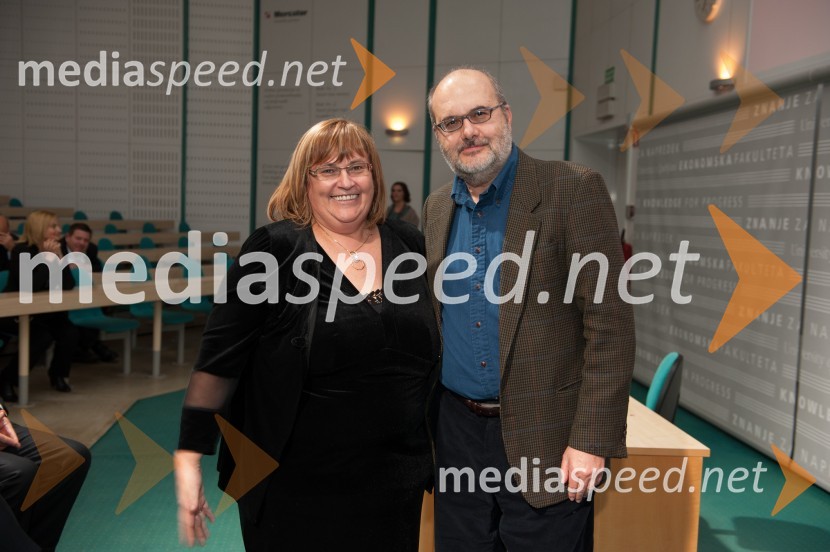 red. prof. dr.  Metka  Tekavčič, dekanja Ekonomske fakultete Univerze v Ljubljani;  prof. dr. Branko Milanović, ekonomistDekanjin sprejem na Ekonomski fakulteti v Ljubljani