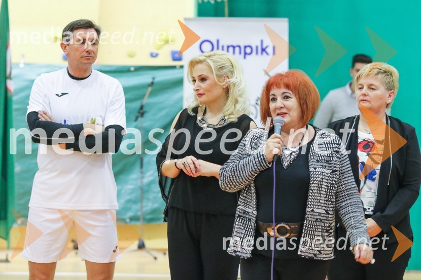  Borut Pahor, predsednik Republike Slovenije;  Nataša Kadunc, predsednica, Športno društvo Olimpiki;  Vlasta Nussdorfer, varuhinja človekovih pravic;  Mojca Čemas Stjepanovič, županja občine Črnomelj8. Dobrodelna tekma z velikani slovenskega športa