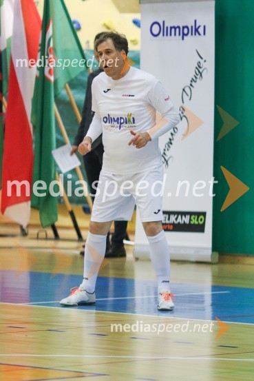  Tomaž Klemenčič, novinar POP TV8. Dobrodelna tekma z velikani slovenskega športa