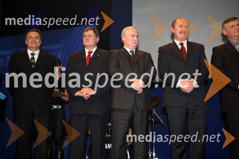 Zoran Jankovič, župan ljubljane, Jurij Kavčič, župan občine Cerkno, Jurij Kavčič, župan občine Cerkno, Jernej Verbič, župan Postojne, Jože Čakš, župan Šmarja pri JelšahSlovenec leta 2007
