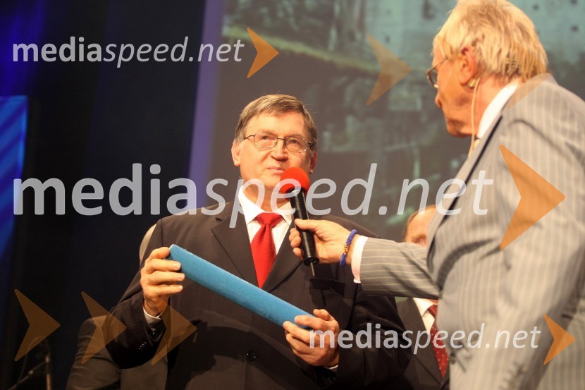 Jurij Kavčič, župan občine Cerkno in Tone Fornezzi TofSlovenec leta 2007