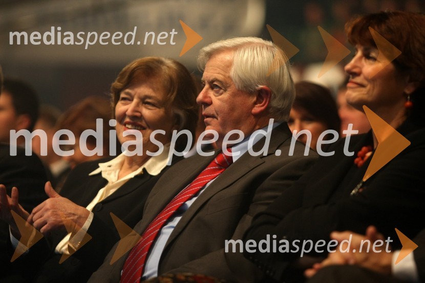 Milan Kučan, nekdanji predsednik republike Slovenije s soprogo ŠtefkoSlovenec leta 2007