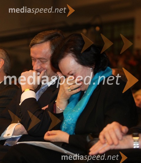 Dr. Danilo Türk, predsednik Republike Slovenije in soproga Barbara Miklič TürkSlovenec leta 2007