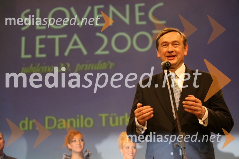 Dr. Danilo Türk, predsednik Republike Slovenije in Slovenec leta 2007Slovenec leta 2007