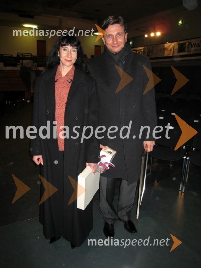 Borut Pahor, evroposlanec z življensko sopotnico TanjoSlovenec leta 2007