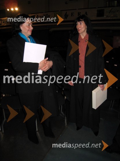 Barbara Miklič Türk, soproga Danila Türka in Tanja, življenjska sopotnica Boruta PahorjaSlovenec leta 2007