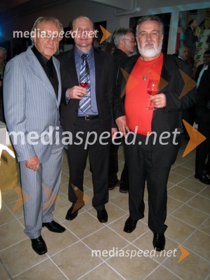 Tone Fornezzi Tof, Franci Rokavec, župan Litije in Joško Godec, organizatorSlovenec leta 2007