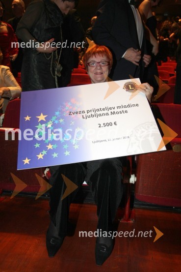 Erika Račič, predsednica Zveze prijateljev Mladine Ljubljana Moste11. Veliki dobrodelni ples Lions kluba Ljubljana