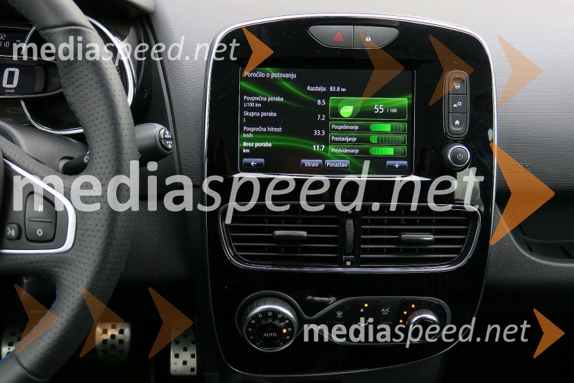 Renault Clio Intens Energy TCe 120, potovalni računalnik s podrobnimi podatkiRenault Clio Intens Energy TCe 120, mediaspeed test