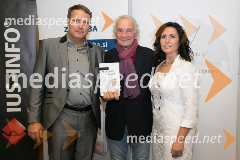 dr. Andrej Vizjak, ustanovitelj in predsednik AV.consulting;  Drago Kvas, teniški trener;  Sonja Vizjak, ustanovitelj in direktor AV.consulting(P)ostanite prvi na svetu, predstavitev knjige avtorja dr. Andreja Vizjaka